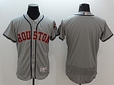 Houston Astros Customized Men's Gray Flexbase Collection Stitched Baseball Jersey,baseball caps,new era cap wholesale,wholesale hats